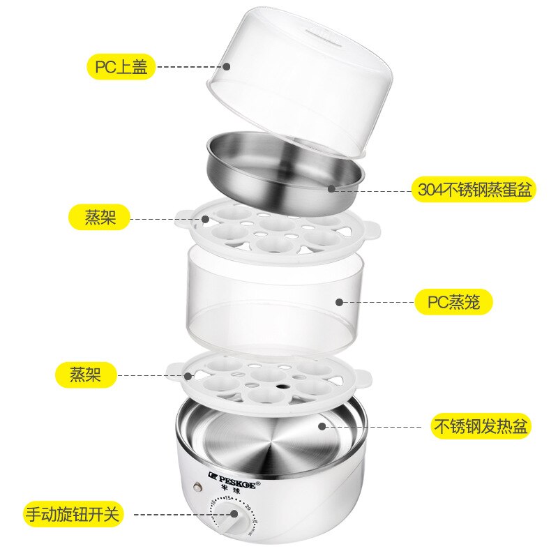 egg boiler steam cooker home appliances for kitchen cooking machine rapid egg cooker egg maker breakfast machine