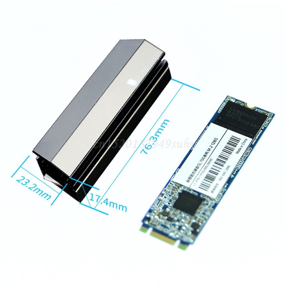 Aluminum Alloy M.2 SSD Heatsink Solid State Hard Disk Cooler Radiator Heat Thermal Dissipation Cooling Pads