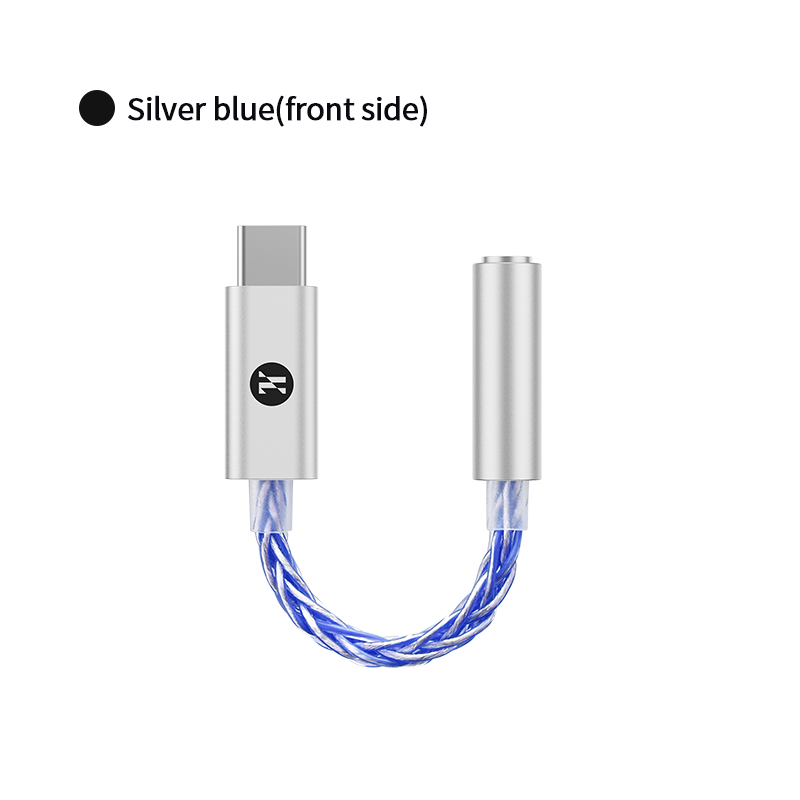 JCALLY JM6 Pro Type-C to 3.5mm CX31993 digital audio portable decoding amp Hifi DAC mobile headset USB JM11: SKY BLUE
