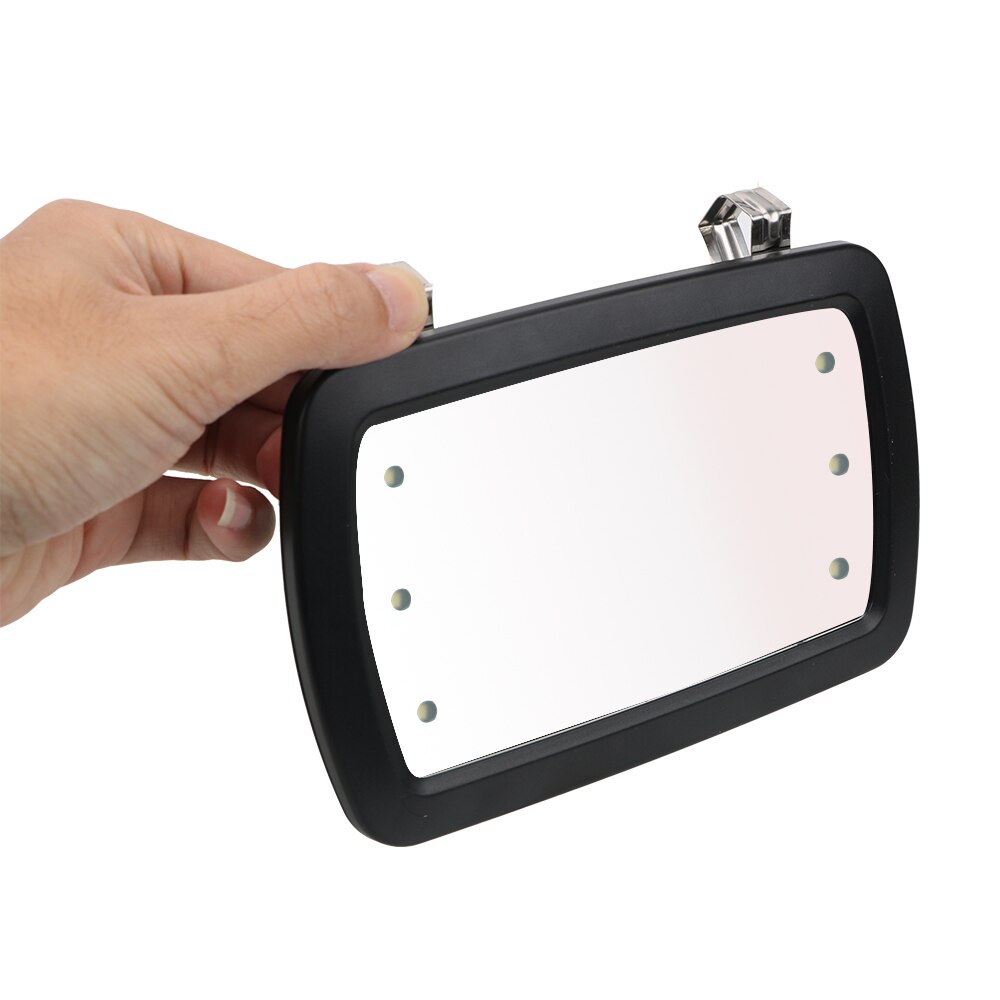 Spiegel Auto Zonneklep Spiegel Automobiel Make Up Spiegel Met Zes Led Verlichting Universal Make Zonwering Cosmetische spiegel