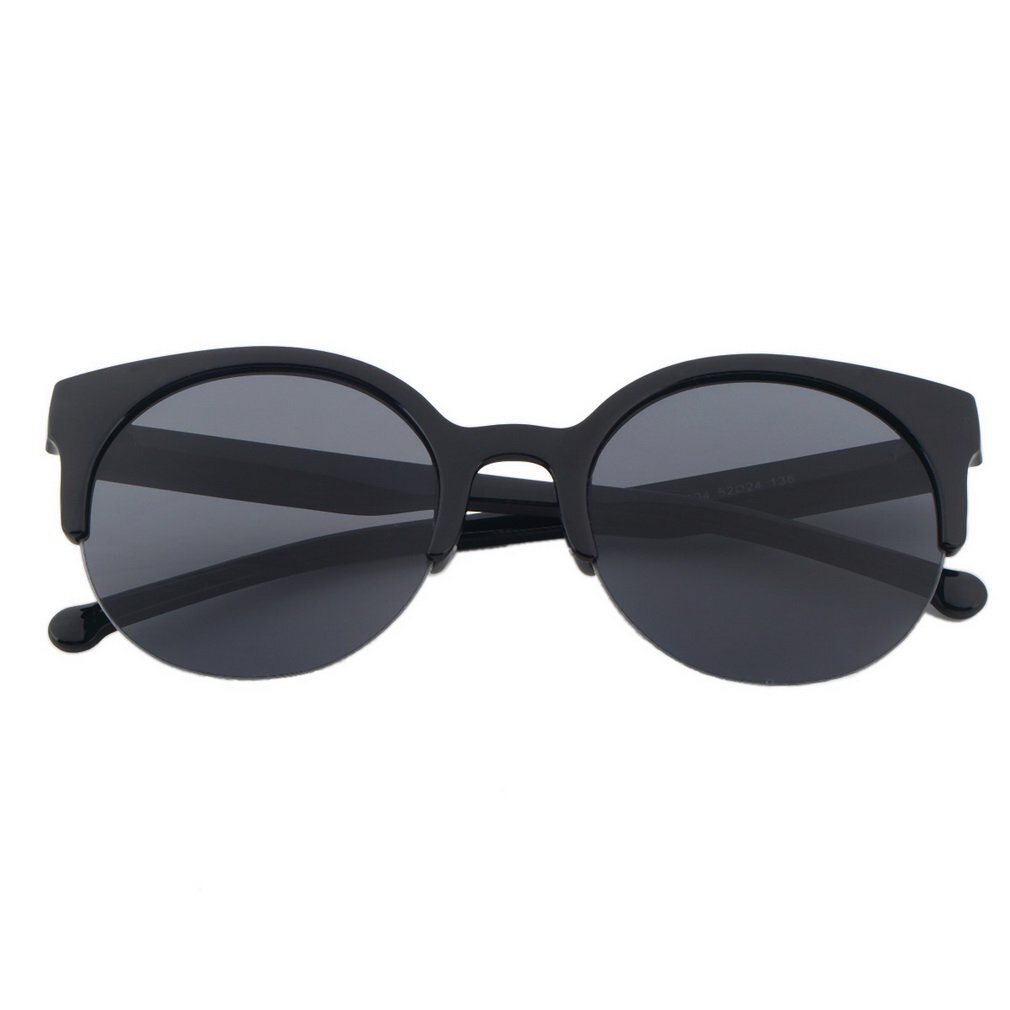 Gafas de sol de a la para hombre y mujer, lentes de sol Unisex con forma redonda, marco circular, clásico, sin montura, para exteriores