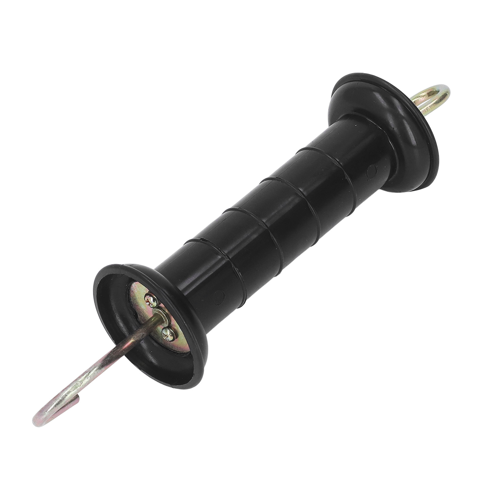 5 stk. elektrisk hegnshåndtag isoleret portgreb med metalkrog til landbrug, græsningsareal og ranch, elektronisk hegnstilbehør