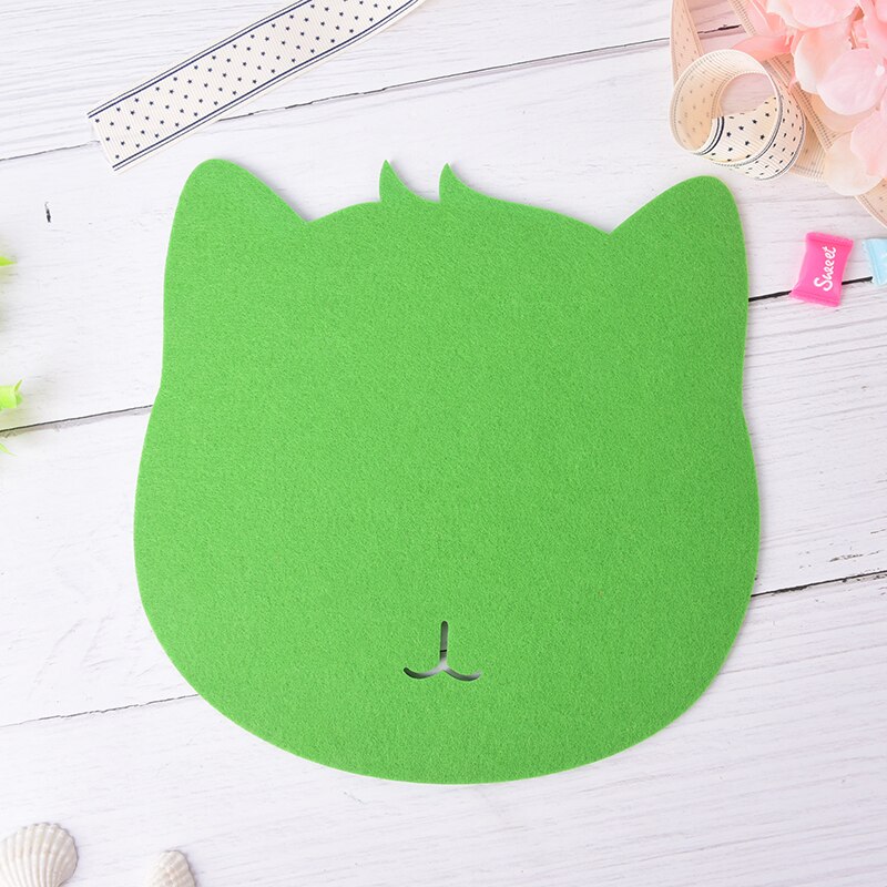 Alfombrilla de ratón gruesa para ordenador portátil, alfombrilla de ratón de tela de fieltro Universal, bonito, Trackball óptico, 1 unidad: Green