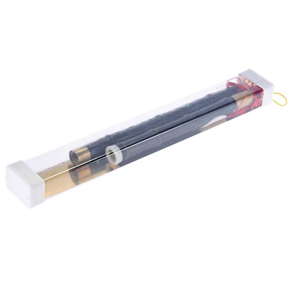 Chinese Ethnic Wind Instrument for Beginners Music Lovers Detachable Natural Black Bamboo Bawu Flute Tube