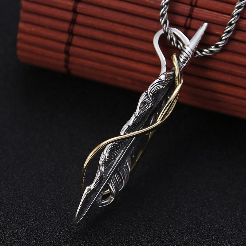 925 Sterling Zilver Veer Hanger Ketting - Dames Heren Retro Thaise Zilver Stijl