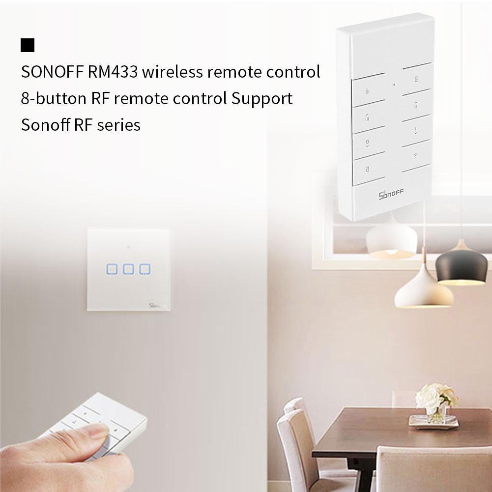 Wireless Remote Controller For Sonoff RF Series 8-button RF Remote Control For SONOFF RM433 Accessories