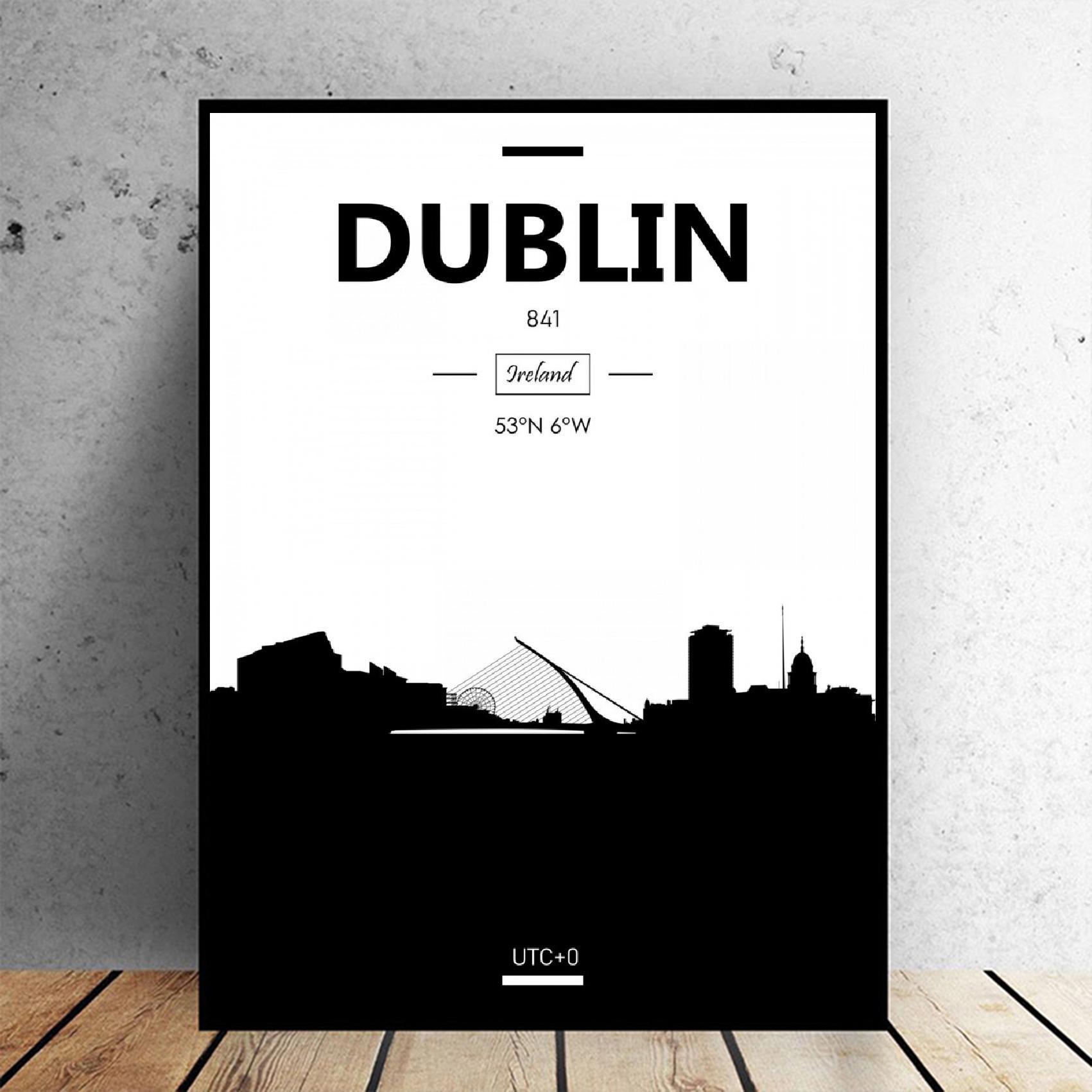 Dublin Art Canvas Poster Home Decoration Painting No Frame
