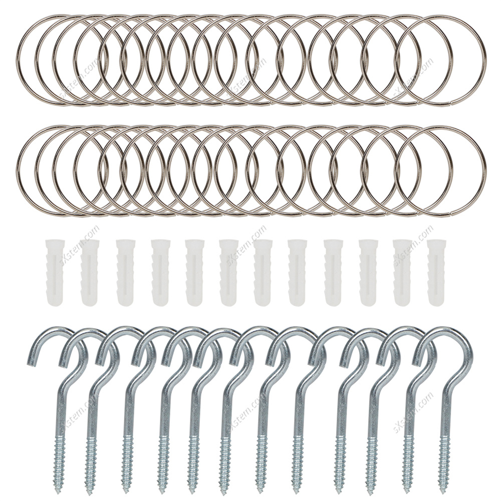 12pcs Hanging Screen Partition Divider Panel Room Curtain Home White Minimalist Bedroom Living Room Wall Panels