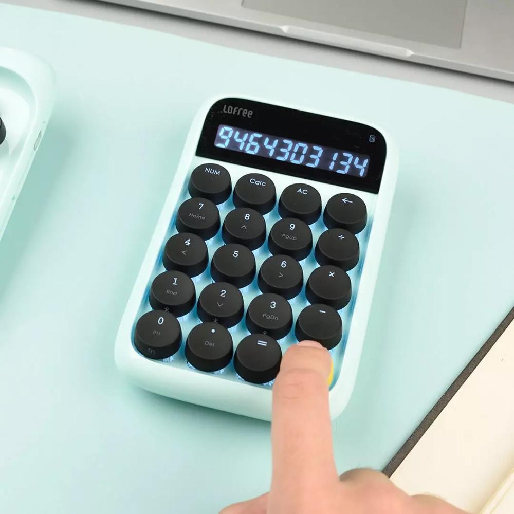 Xiaomi Lofree Bluetooth Numeric Keypad Multi-System Compatible Backlit Keyboard Micro USB 800mAh Capacity Smart Calculator