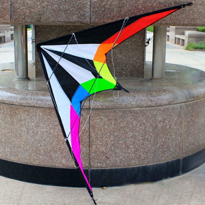 Outdoor Fun Sport 48/ 71 Inch Dual Line Stunt Vliegers/Rainbow Kite Met Handvat En Lijn Goede vliegende
