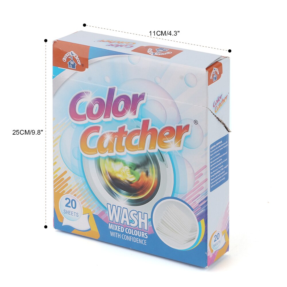 Houkiper 20 Sheets Anti Cloth Dyed Leaves Laundry Color Run Remove Sheet Color catcher in Washing Machine Protect The Clothes