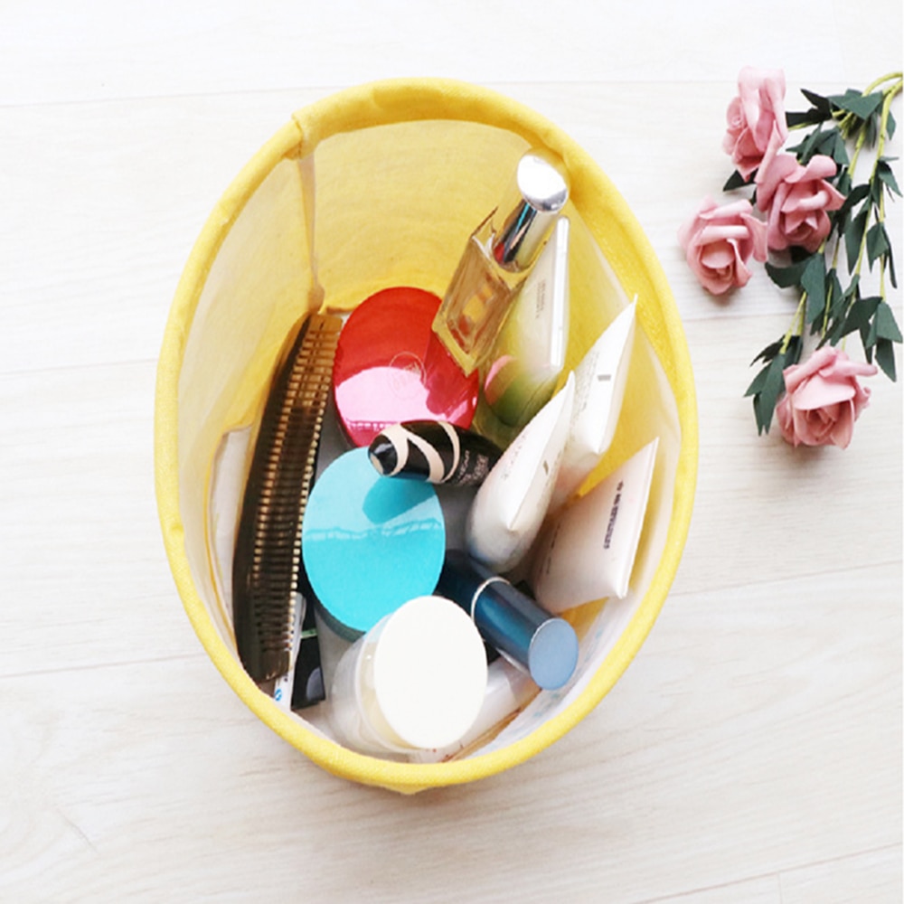 Toy cartoon small storage bucket dirty clothes debris storage basket foldable