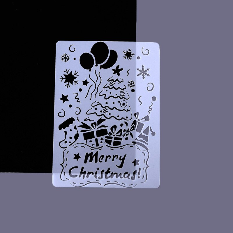 A4 Hollow Painting Stencil Spray/hand Painting Template Pre Tracing Ruler Stencils for DIY Scrapbooking Journal Decoration: No.11