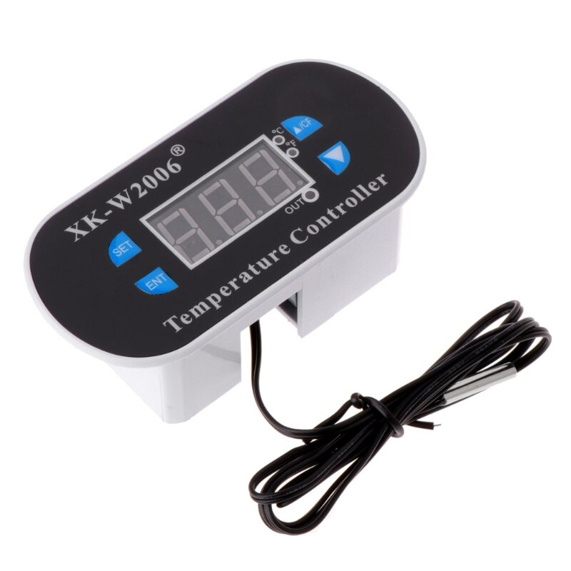 AC 110V-220V C/F Digital Thermostat Temperature Alarm Controller Sensor W1308