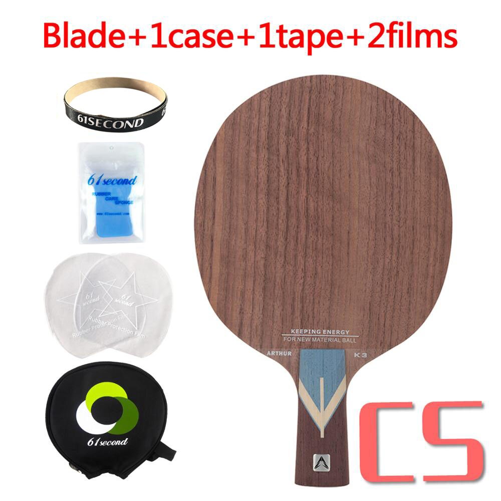 LOKI Arthur K3, pala de tenis de mesa ofensiva, 5 capas, madera de nogal, raqueta de Ping Pong, gran área dulce, raqueta de tenis de mesa