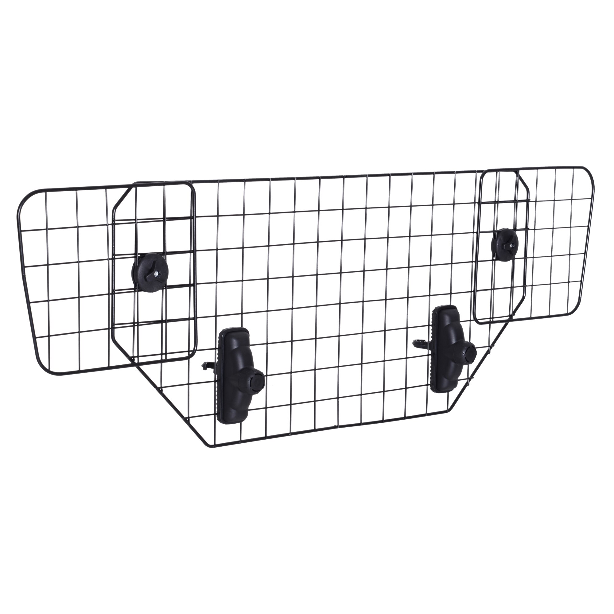 PawHut Rejilla Separador Perro Coche Extensible Universal Reja de Seguridad Barrera para Perro para Cabeza 89-122x41cm Acero