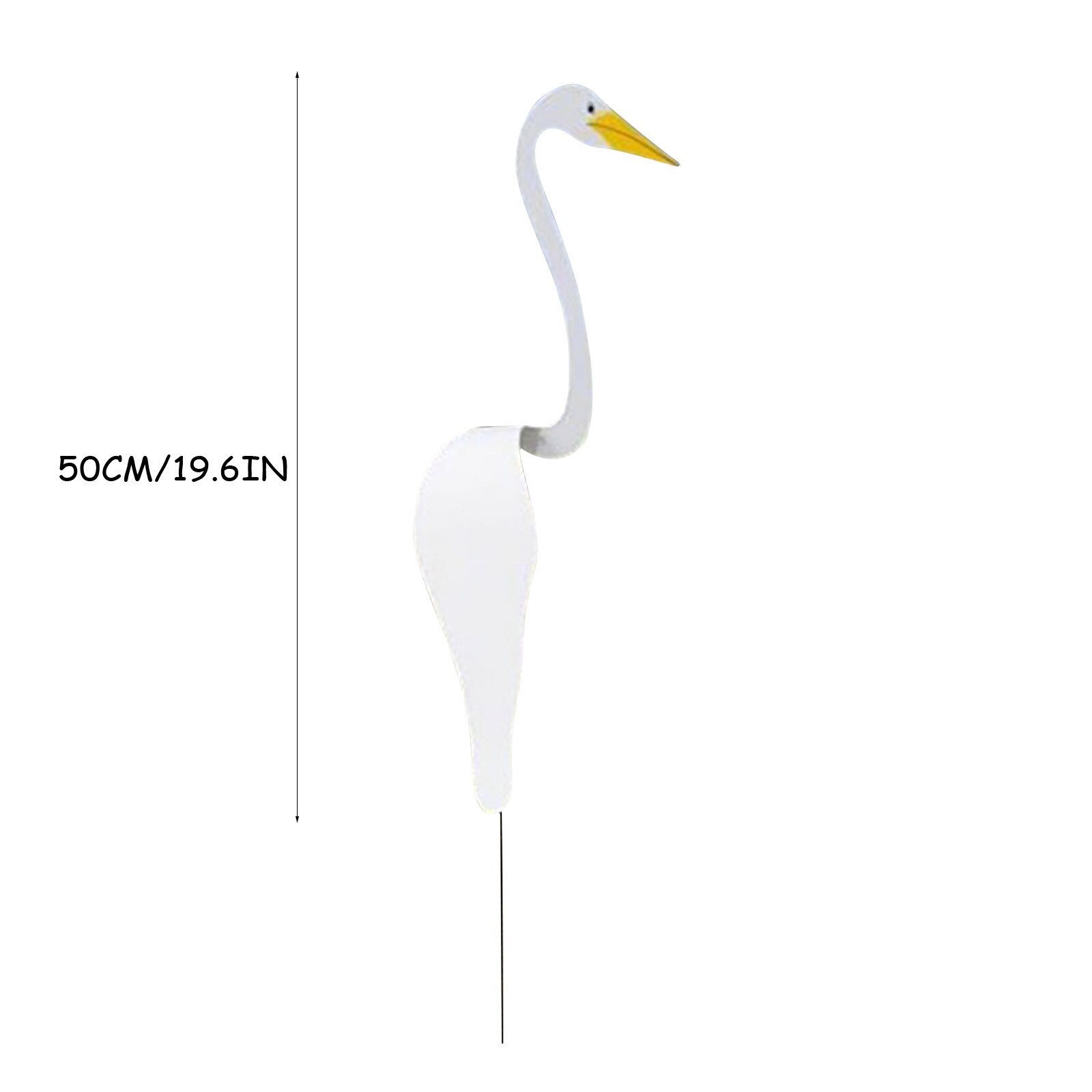 40CM Flamingo White Swirl Bird Garden Decoration Decorative White Duck Spin with The Breeze Home Garden Courtyard Deco