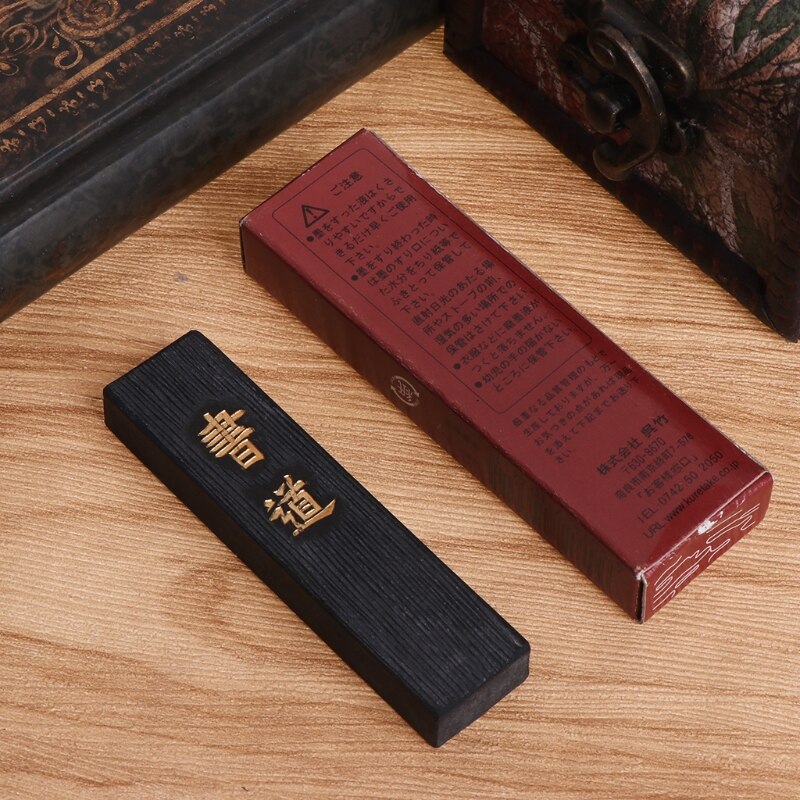 Dessin écriture encre bâton bloc noir pour la calligraphie japonaise chinoise solide encre bâtons solide papeterie fournitures de bureau