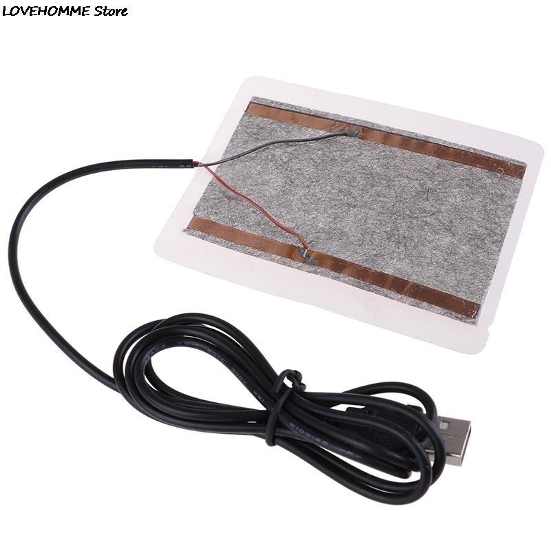 Placa calefactora portátil con USB, calentador de 10x4CM para zapatos, alfombrilla de ratón, almohadillas calefactoras eléctricas para Golves, para invierno