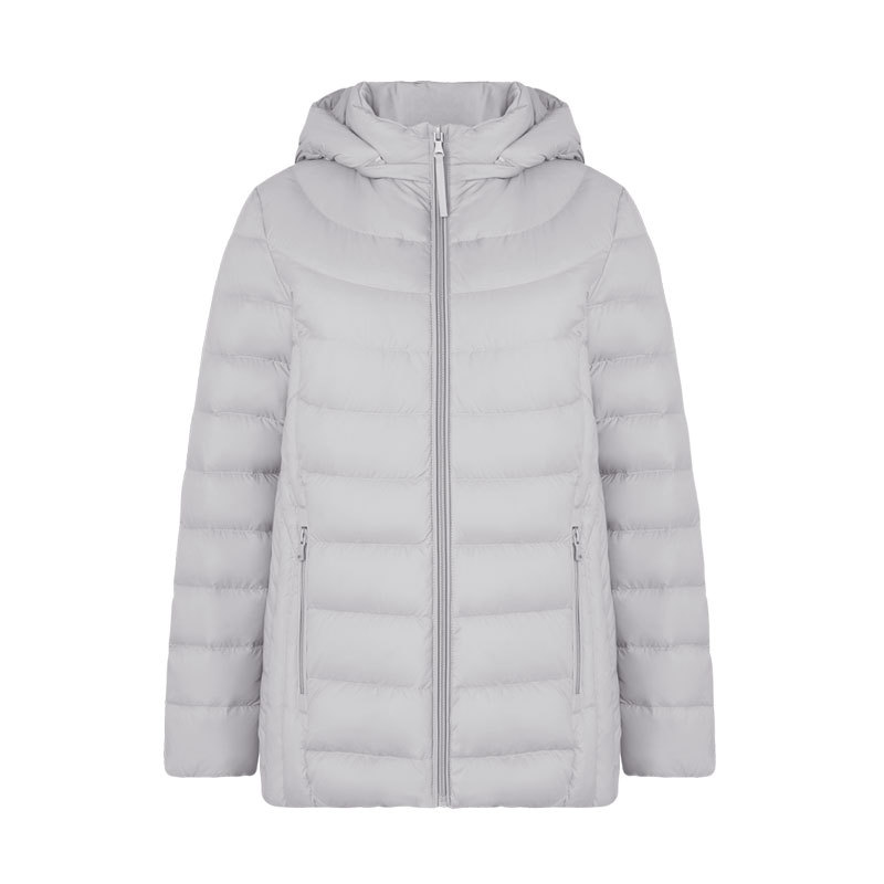 Chaqueta de plumón 90% para mujer, chaquetas acolchadas con capucha, Parka de abrigo cálido desmontable con sombrero, prendas de vestir, cortavientos, chaqueta acolchada, invierno