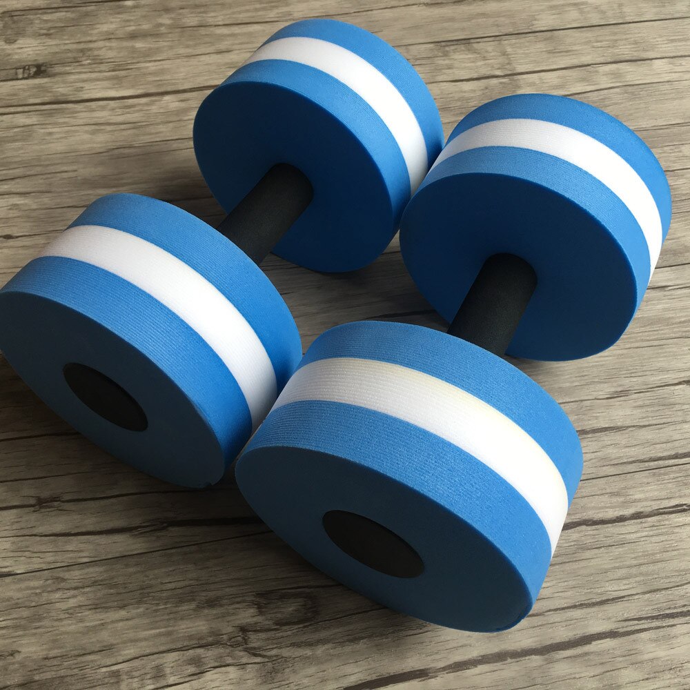 2pcs Water Aerobics Dumbbells EVA Aquatic Barbell Fitness Aqua Yoga Trainning Fitness Workout Aqua Pool Exercise Pool Durable