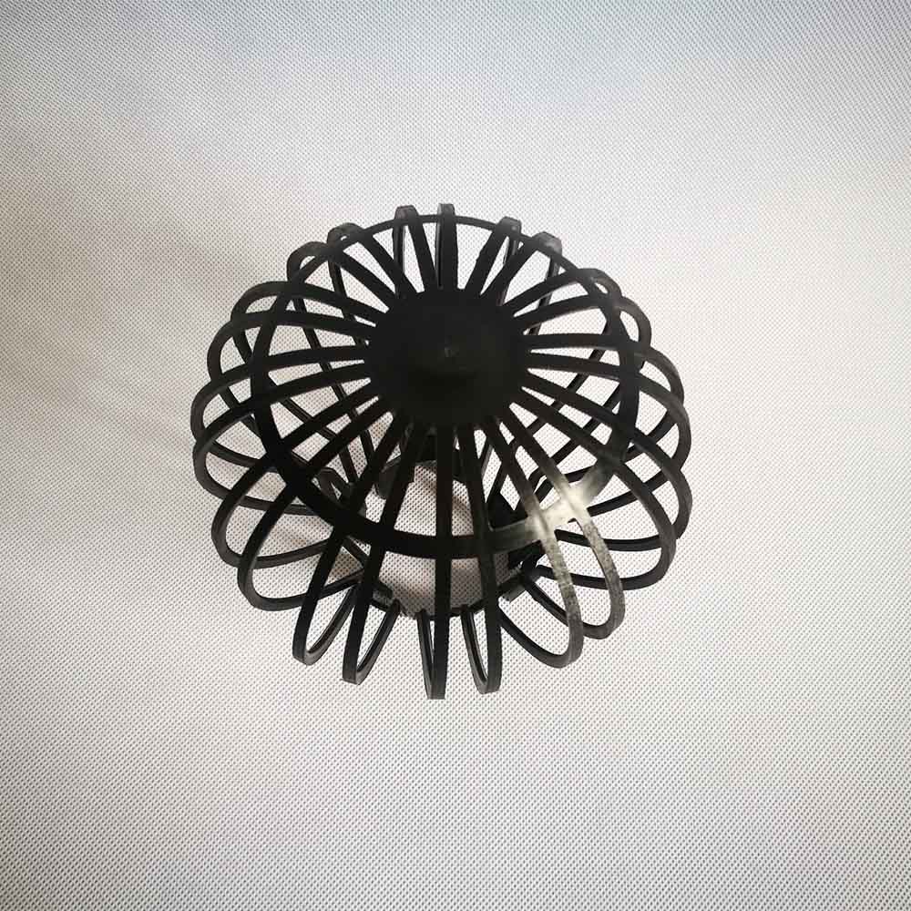 Rynna piłka antystresowa kształt czarna plastikowa trwała osłona rynny sferyczna konstrukcja żart wykwintna i praktyczna.