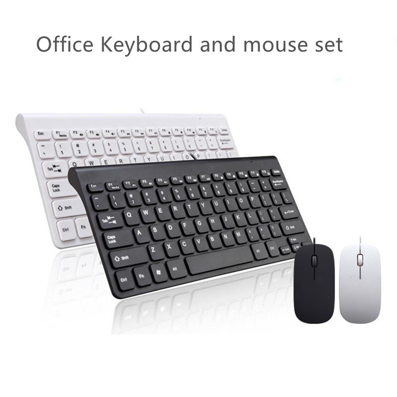 Windays Mouse Keyboard USBSlim Wired Computer Accessories Component PC Macbook Notebook Laptop Parts
