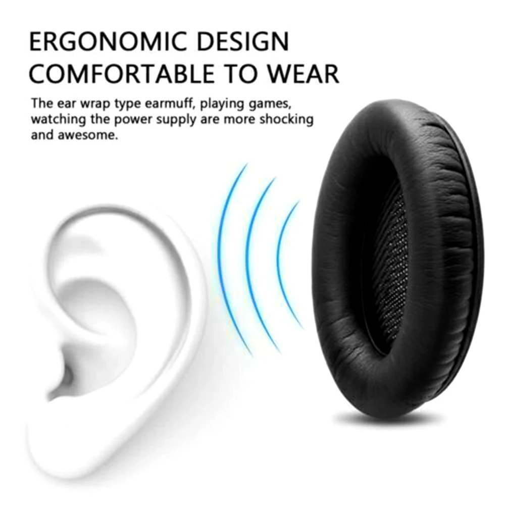 Almohadillas de repuesto para auriculares Bose QuietComfort QC 2, 15, 25, 35, AE2, AE2i, AE2w, QC2, QC15, QC25, QC35