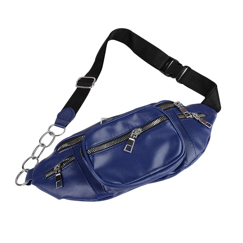 Waist Bag Pack Multi-function Steam Punk Leg Package PU Leather Shoulder Bag Women Belt Pochete Pack: E423391