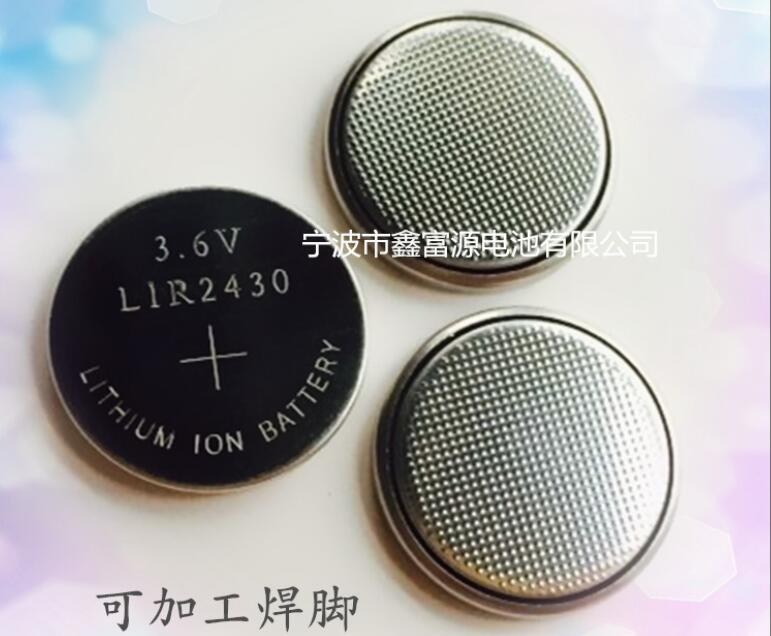 5Pcs Li-Ion Oplaadbare Batterij LIR2430 3.6V Lithium Knop Ingebouwde Knoopcel Batterijen Horloge Cellen Lir 2430 vervangt CR2430