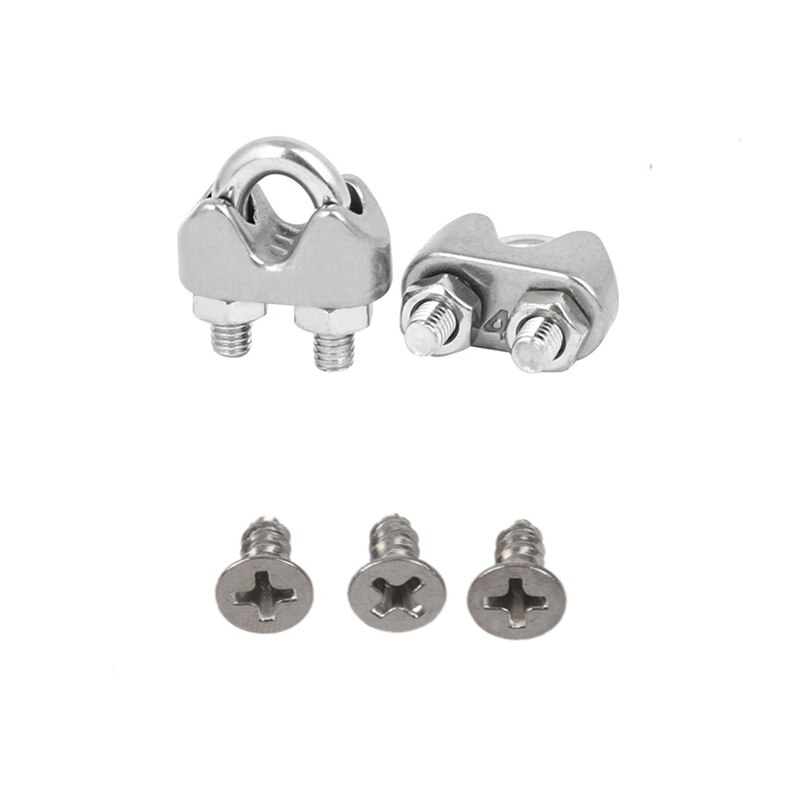 40 Stck Zubehör: 30Stck M4 X10Mm Phillips Flach Kopf 304 Edelstahl Schrauben & 10 Stck M4 5/32 Zoll 304 Edelstahl U-Sha