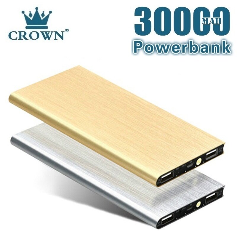potenza Banca 20000mAh sottile USB Powerbank caricabatterie esterno per telefono portatile di grande capacità per iphone Samsung S8 S9