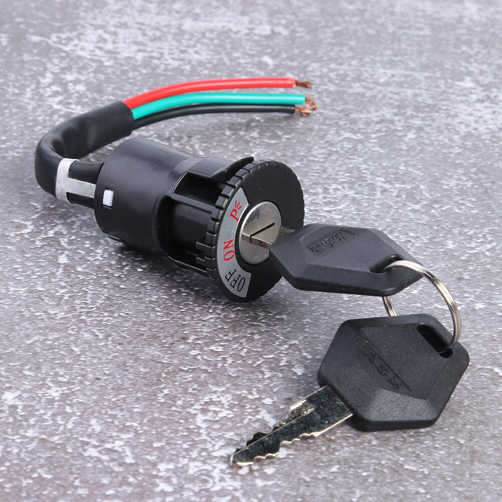 Ignition Switch Key Power Lock Universal Electric Bicycle Biking Portable Dustproof Cycling Parts for Electric Scooter