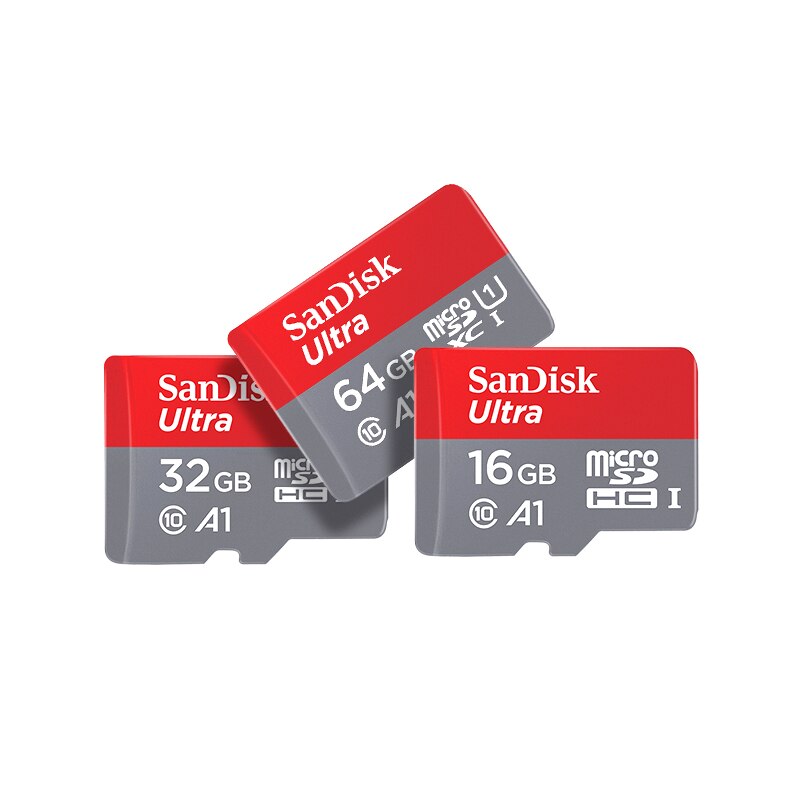 Sandisk-tarjeta de memoria flash Clase 10, Microsd TF/sd A1 de 16GB, 32gb, 64GB, 128GB, 200GB, 256GB y 400GB, UHS-1