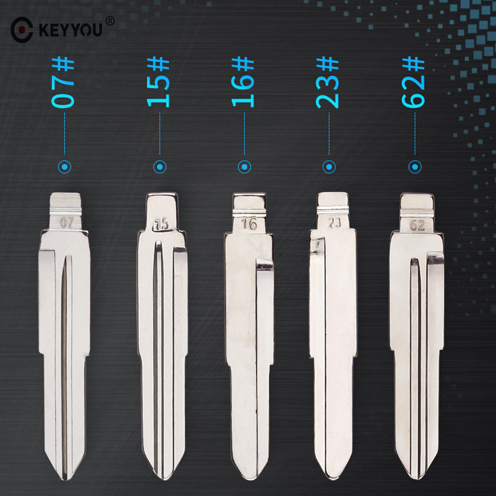 KEYYOU-Hoja de llave para Mitsubishi ASX, GRANDIS, Outlander, LANCER-EX, MIT11 R, #07, #15, #16, #23, #62, KD, abatible Original