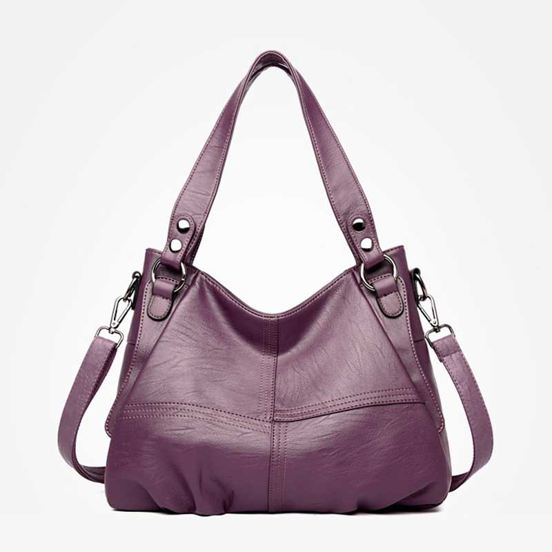 Amelie galanti bolsa feminina 2020 novo ventilador europeu e americano costura saco feminino simples grande bolsa crossbody saco: ROXO