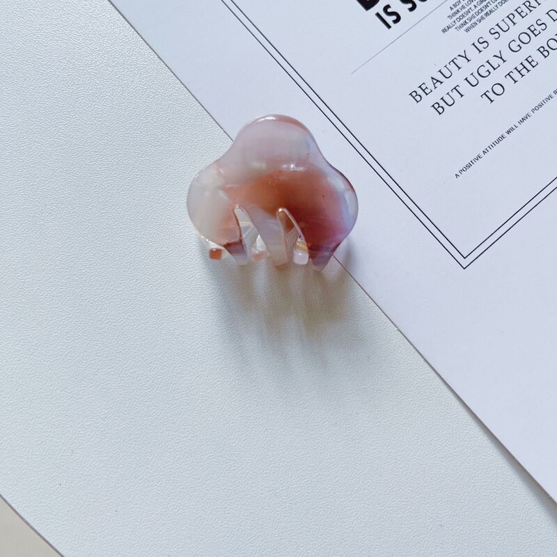 3cm Mini włosy akcesoria chmura w kształcie octanu klamra do włosów dla WomanTortoiseshell Mutiple Barrette akrylowe geometryczne szpilka: 19