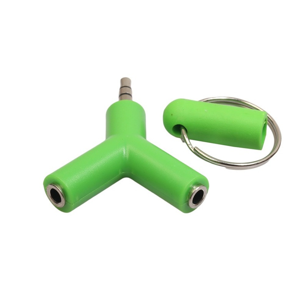 Conector Jack de 3,5mm Mini Y en forma de macho a 2 hembra M/F, divisor de auriculares bidireccionales, adaptador de conector de auriculares de Audio con doble conector