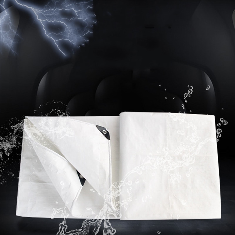 Poly Tarp Waterproof Tarpaulin Canopies Tent Reinforced Boat Car Cover Garden Supplies Shade Sails