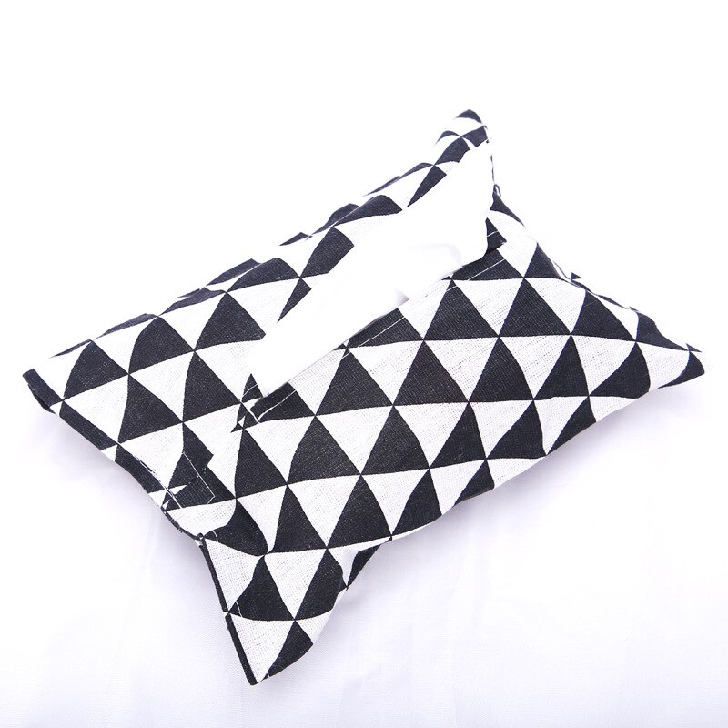 Japanse Stijl Woonkamer Stof Opbergdoos Restaurant Salontafel Papieren Handdoek Set Mode Katoen En Linnen Papieren Zak: H