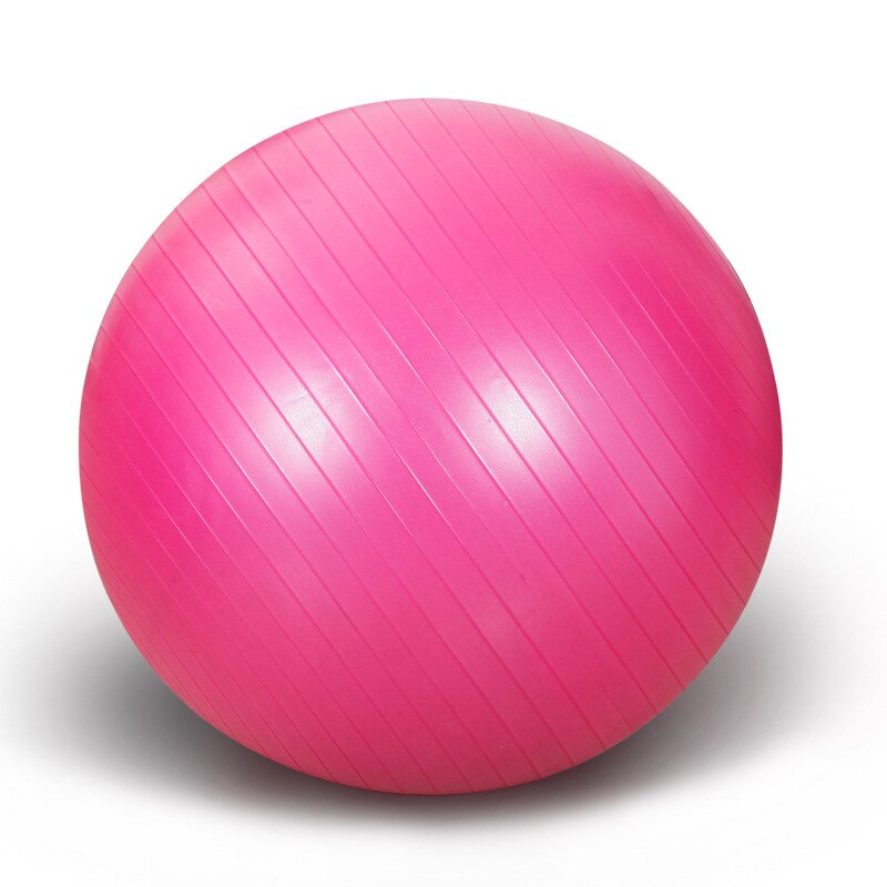 Yoga Ball Diameter 55CM Fitness Ball Matte Explosion-Proof Environmental Protection Thickening Health And Fitness Exercise Ball: pink