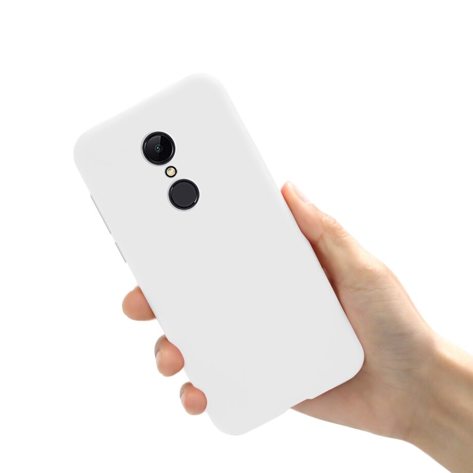 Per Xiaomi Redmi 5 Cassa molle Opaca del silicone Cassa Del Telefono Per Xiaomi Redmi 5 Più Capas su Fonda Xiomi Redmi 5 più di 5 Della Copertura Custodie: Redmi 5 Plus (5.99) / White