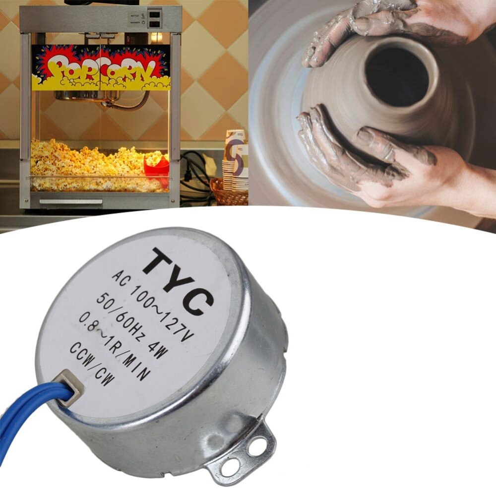 TYC-50 AC100-127V Motor síncrono de 2,5-3 RPM CW/CCW 4W par 8Kgf cm