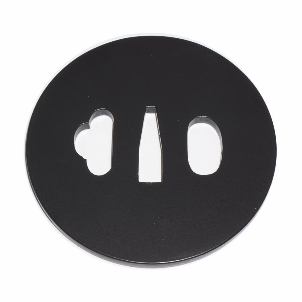 Iron Alloy Tsuba Hand Guard for Japanese Samurai Swords Wakizashi Tanto: Model E