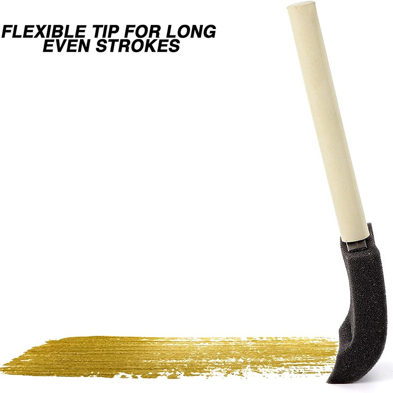 Foam Brush-4 Inches-24 Pieces Polyfoam Brush Set-Lightweight, Durable, Very Suitable for Acrylic