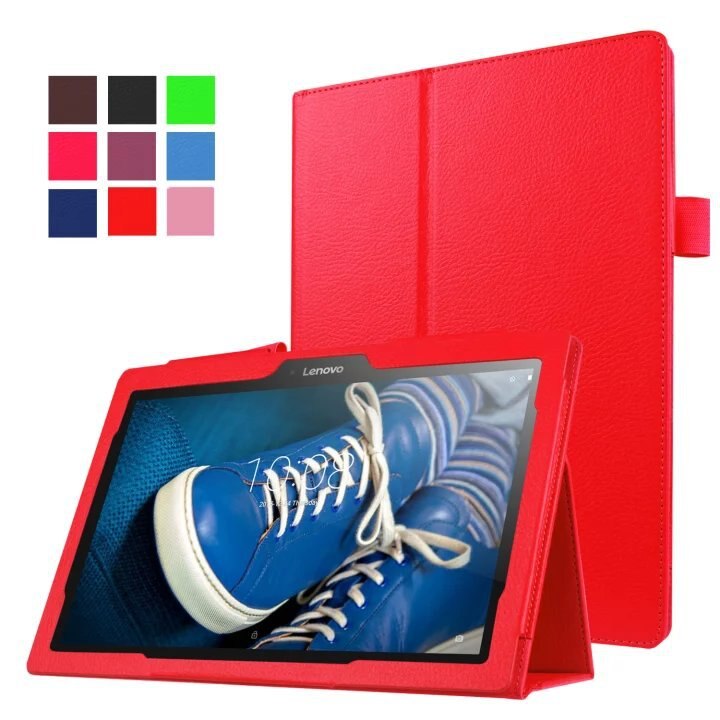 Funda para Lenovo Tab E10 TB-X104F 10,1 pulgadas Funda protectora para Funda Lenovo Tab E10 10,1 "Tablet Flip soporte + pluma