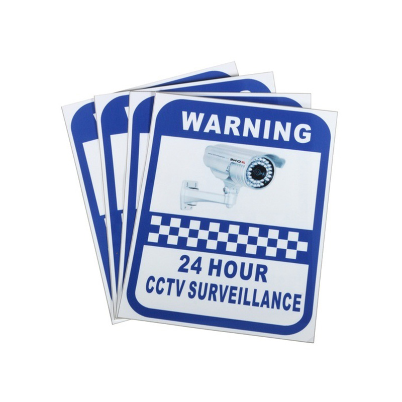 Giantree 10 Pcs 24 Uur Cctv Monitoring Security Surveillance Waarschuwing Sticker Camera Sticker Teken Waarschuwing Veiligheid Vinyl