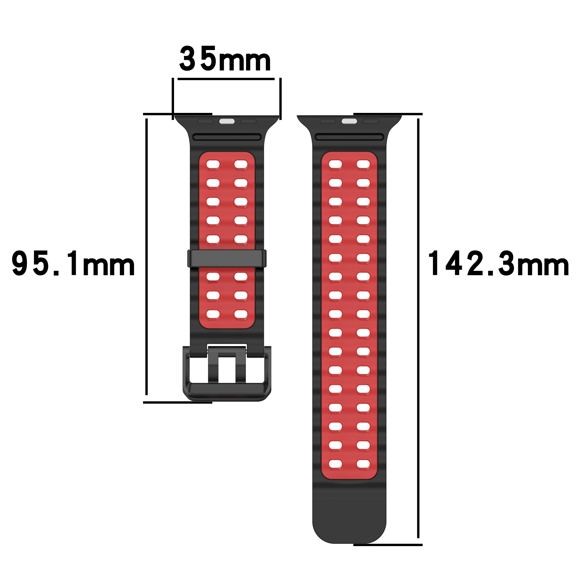 Pulseira esportiva de silicone oceano para apple watch ultra 2 49mm série 10 9 8 7 6 5 4 3 se 46mm 45mm 44mm 42mm pulseira de dois tons