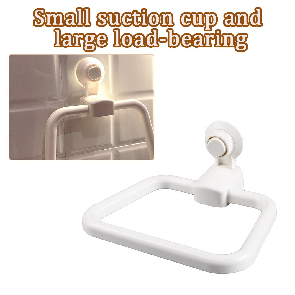 Soporte de toalla para baño, estantes de Vacío fuerte, ventosa, estante de toalla cocina, colgador de toalla montado en la pared, accesorios de baño