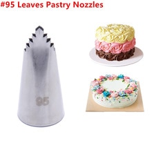 #95 Bladeren Pastry Nozzles Accessoires Spuitzak Nozzles Rvs Icing Piping Nozzles Tips Cake Decorating Pastry Tool